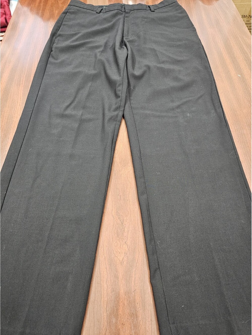 Gap Classic Fit Black Wool Blend Dress Pants Mens 34x32 Lined Flat Front Style